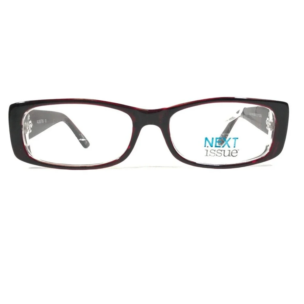 Jubilee Eyeglasses Frames JS5756 BURG CRYSTAL Red Clear Floral 51-17-140